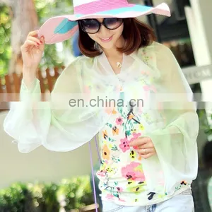 2015 Summer Uv Protection Hand-painted Raglan Sleeves Shawls(PP540EL-P) thumbnail-4