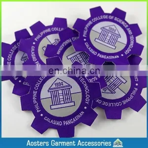 Die-cut Nice Small Shape Woven Patch for Kids Personal Woven Badge for Cloth Customized Woven Patch thumbnail-6