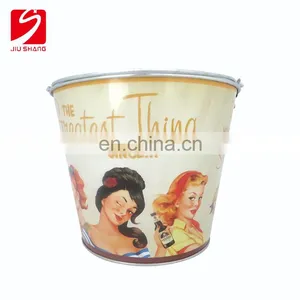 China Custom Colorful Beer Galvanized Iron Stainless Steel Ice Bucket thumbnail-1