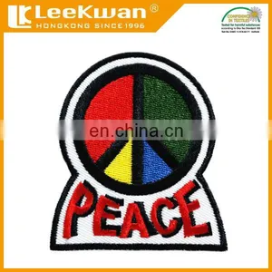 Iron on Hippie Peace Fingers Clothing Patches, Iron Peace Clothing Patches, Clothing Patches thumbnail-3