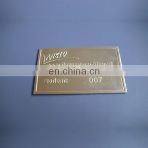 Custom Alloy Aluminium Embossed Metal Name Plate Sticker thumbnail-1