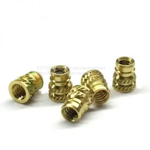 ISC-256/440/632/832/032/0420 Brass Insert Nut Knukles Nuts Insertos Knurling Copper Rivnut Threaded Rivet Ecrou Cejilla Inserti PEM Standard thumbnail-4