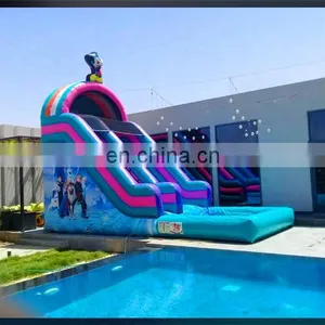 2020 Popular Movable Blew up Pool Slide Facilities for Sale thumbnail-2