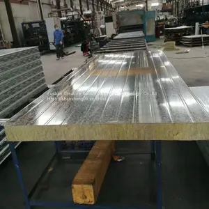 Fire Proof Insulated Sandwich Panel for Prefab House Wall and Roof thumbnail-4
