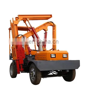 Hydraulic Vibratory Monkey Pile Driver Tractor Mounted Piling Rig Machine for Fence Foundation thumbnail-2