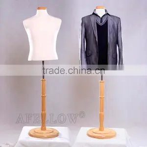 Adjustable Male Mannequin Upper Body Dummy Half Body Men Mannequin M0017-MB thumbnail-2