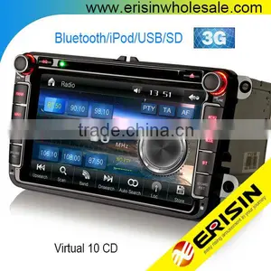 Erisin ES9611V 8" HD 2 Din Car Audio DVD Player With GPS 3G thumbnail-1