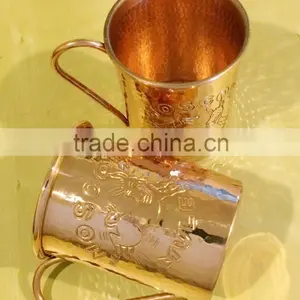 Copper Moscow Mule Mug With Engraved Custom Logo thumbnail-2