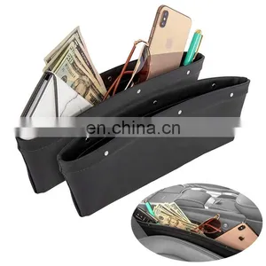 2021 New Universal Car Seat Gap Organizer Seat Crevice Storage Box Holds Phone Money Cards Keys Pockets Storage thumbnail-1