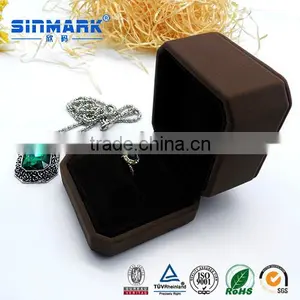 SINMARK Customized 2016 Luxury Leather Foam Inserts Jewelry Box Gift Box for Ring/bracelet/ Pendant thumbnail-1