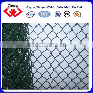 Green Color Pvc Coated Chain Link Fence thumbnail-1