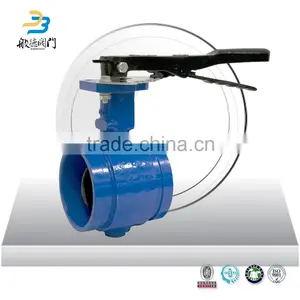 Handle Grooved Fire Control Signal Butterfly Valve thumbnail-2
