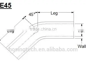 Large Diameter Flexible High Temperature Automotive 45 Degree Elbow Silicone Hose thumbnail-6