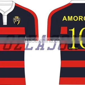 Dry Fit Sublimated Oem Design Promotional Rugby Practice Training Jersey for Sale thumbnail-6