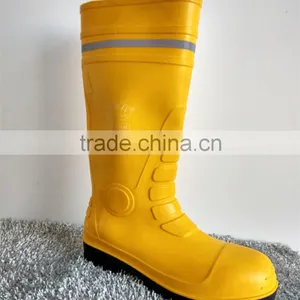 China Fashion New Yellow Pvc Rain Boots/mining Work Boots thumbnail-3