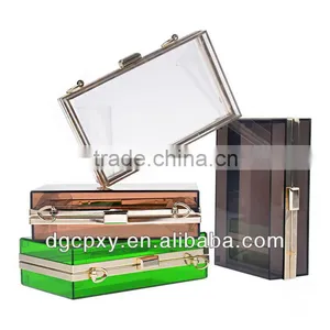 Elegant and Luxury Transparent or Colorful Acrylic Clutches and Purses thumbnail-2
