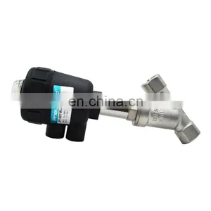 Angle Seat Valve Stainless Steel 1/2'' 2/2 Way N.C/N.O Air Control Type Pneumatic Valve thumbnail-1