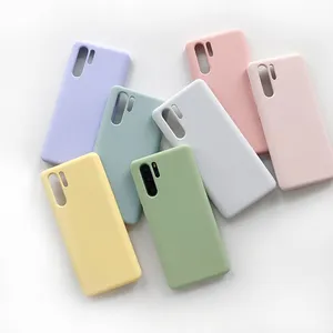 For Huawei P20 30 40 50 Pro Cell Phone Case Liquid Silicone Phone Cover Soft Microfiber Cloth Cushion Back Cover Cases thumbnail-4