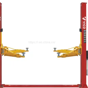4 Ton Eight Bended Post With Two 2 Post Side Manual Release Hydraulic Car Lift V-LZW-E-2140 thumbnail-1