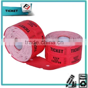 Customized Raffle Tickets, Coupon Ticket, Admission Ticket, Wholesale and Printing Tickets thumbnail-2