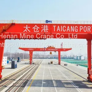 Rail Mounted Container Gantry Crane A7 ZMPC Spreader Railway Storage Using thumbnail-2