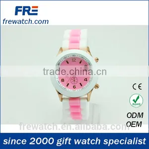 2015 Popular Contrast Color Silicone Watch for Young thumbnail-1