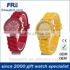 2015 Fashion Colorful Silicone Watch for Lady Hot Sales Women Silicone Watch thumbnail-2