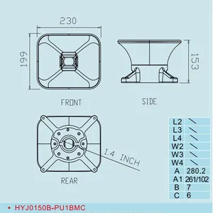 150B Hot Sales Tweeter Speaker Accessories Part Horn thumbnail-5