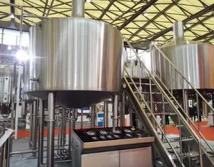 Touch Screen Large Home Brewing Equipment 2000L Sus304 Brewhouse Equipment thumbnail-1