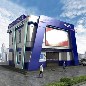 Large Police Duty Workstation, Police Duty Booth, Traffic Command Booth, Prefabricated Police Station, Highway Toll Service Booth thumbnail-4