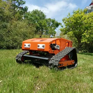Gasoline Engine Adjustable Mowing Height Electric Motor Driven RC Robot Brush Cutter thumbnail-1