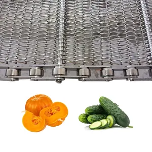 Custom Chain-driven Stainless Steel Wire Mesh Conveyor Belts, High-temperature Resistant Metal Belts, Widths 300, 500, 800 mm thumbnail-2