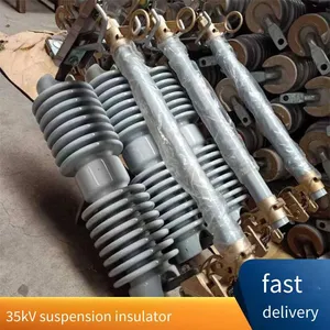 High-voltage Line Suspension Insulator, Suspension Porcelain Insulator 35kv 110kv, Disc-type Suspension Porcelain Insulator thumbnail-4