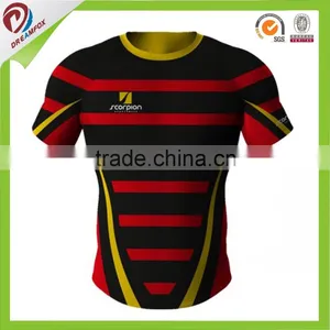 Blank Rugby League Football Jersey/Short Sleeve Rugby Jersey/Rugby Teamwear thumbnail-1