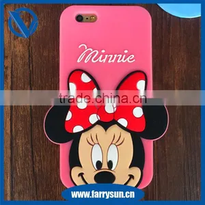 Cute Bear Style Silicone Phone Case Cover for Iphone 6 6s Mobile Phone Silicone Case thumbnail-2