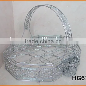 HG676 Wire Made Square Shape Cup Rack 16pcs thumbnail-1