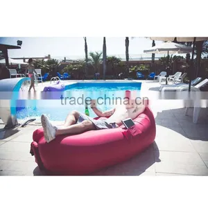 Summer Lounge Camping Pool Festival Outdoor Hangout Sleeping Bag Inflatable Bed Banana Seat Beach Chair Living Room Quality Choice thumbnail-3