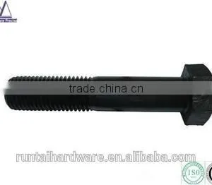 Black Znic Carbon Steel m6 Hex Head Screw Half Threade Bolts thumbnail-1