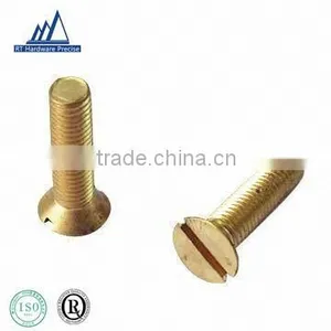 Yellow Zinc Plated Countersunk Head Slotted Machine Screw thumbnail-1