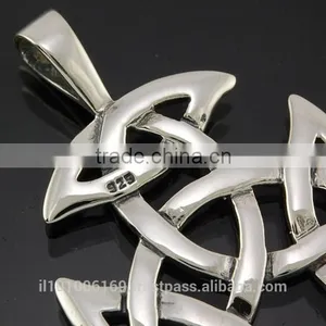 Silver Celtic Knot Pendant, Pn025 thumbnail-3