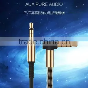 Original Joyroom 1m Audio Cable 3.5mm Electroplated Audio Plug Extension Cable Aux for Mobile Phone/car/headphone MT-4528 thumbnail-1