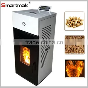 Smartmak Modern Stainless Steel Auto Feeding Pellet Stove thumbnail-1