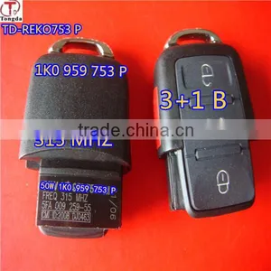 Tongda TD-REKO753 P,50W 1KO 753 P 315mhz for VW 3+1 Button Remote Control thumbnail-1