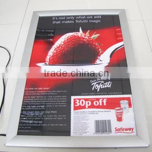 Edgelight AF19 Outdoor Slim Aluminous Frame Standing Double Side Slim Advertising Light Box thumbnail-3