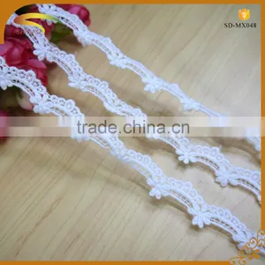 Custom Wholesale Garment Accessories White Guipure Dress Polyester Lace Trim thumbnail-5