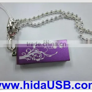 Mini Usb Memory Stick With Logo and Necklace Keychain thumbnail-1