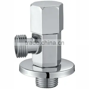 Zinc Alloy Angle Valve, Polish and Chrome Finish, M1/2"-M1/2" thumbnail-1