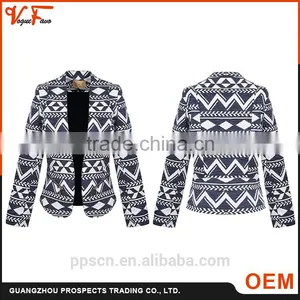 OEM Service Latest Ladies Blazer Jacket Designs Spring and Fall Formal Custom Fit Long Sleeve Women Blazer Quality Choice thumbnail-1