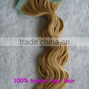 Hot Fashion!! Natural Body Wave, China Factory Peruvian Tape Hair Extensions thumbnail-1