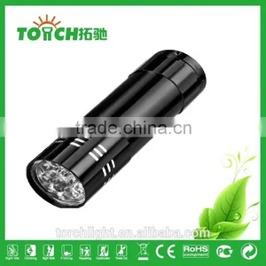Mini 9 LED Flashlight 4 Colors Torch Flashlight for AAA Battery Mini Pocket Torch Portable Flash Torch Lamps Quality Choice thumbnail-5